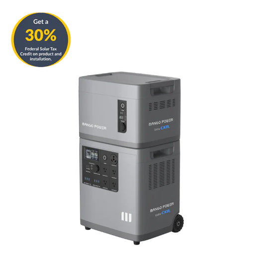 Mango Power E Home Backup Big Battery Kit (1* Mango Power E + 1*Extra Battery): 3kW/7kWh@120V MPB01US1N003
