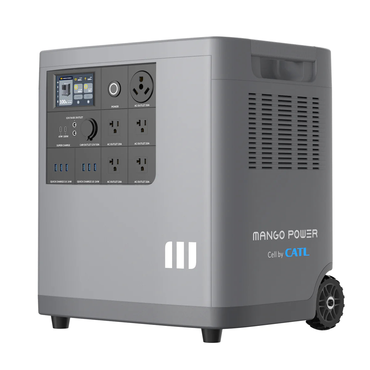 Mango Power E Home Backup Big Battery Kit (1* Mango Power E + 1*Extra Battery): 3kW/7kWh@120V MPB01US1N003