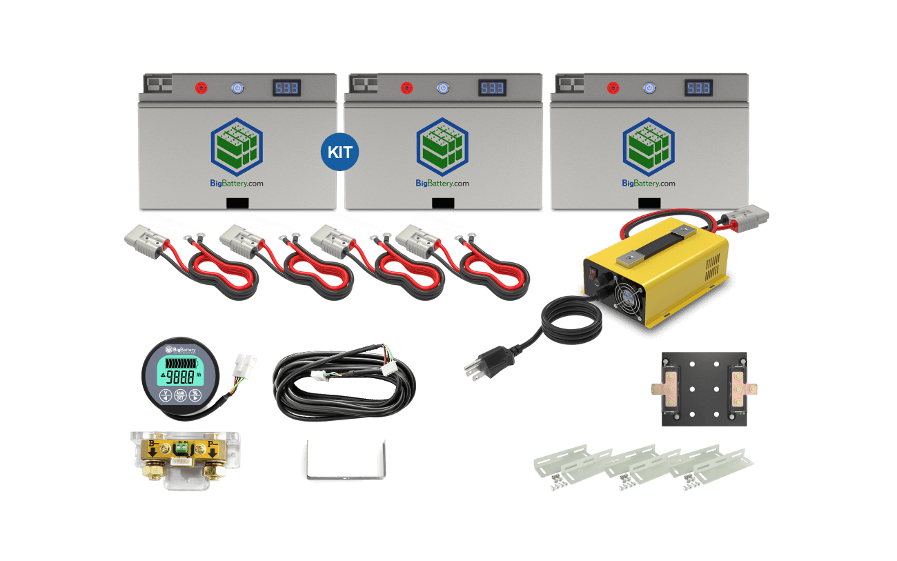 BigBattery 48V 3X FALCON ELITE KIT – LiFePO4 – 183Ah – 9.18kWh KIT0890