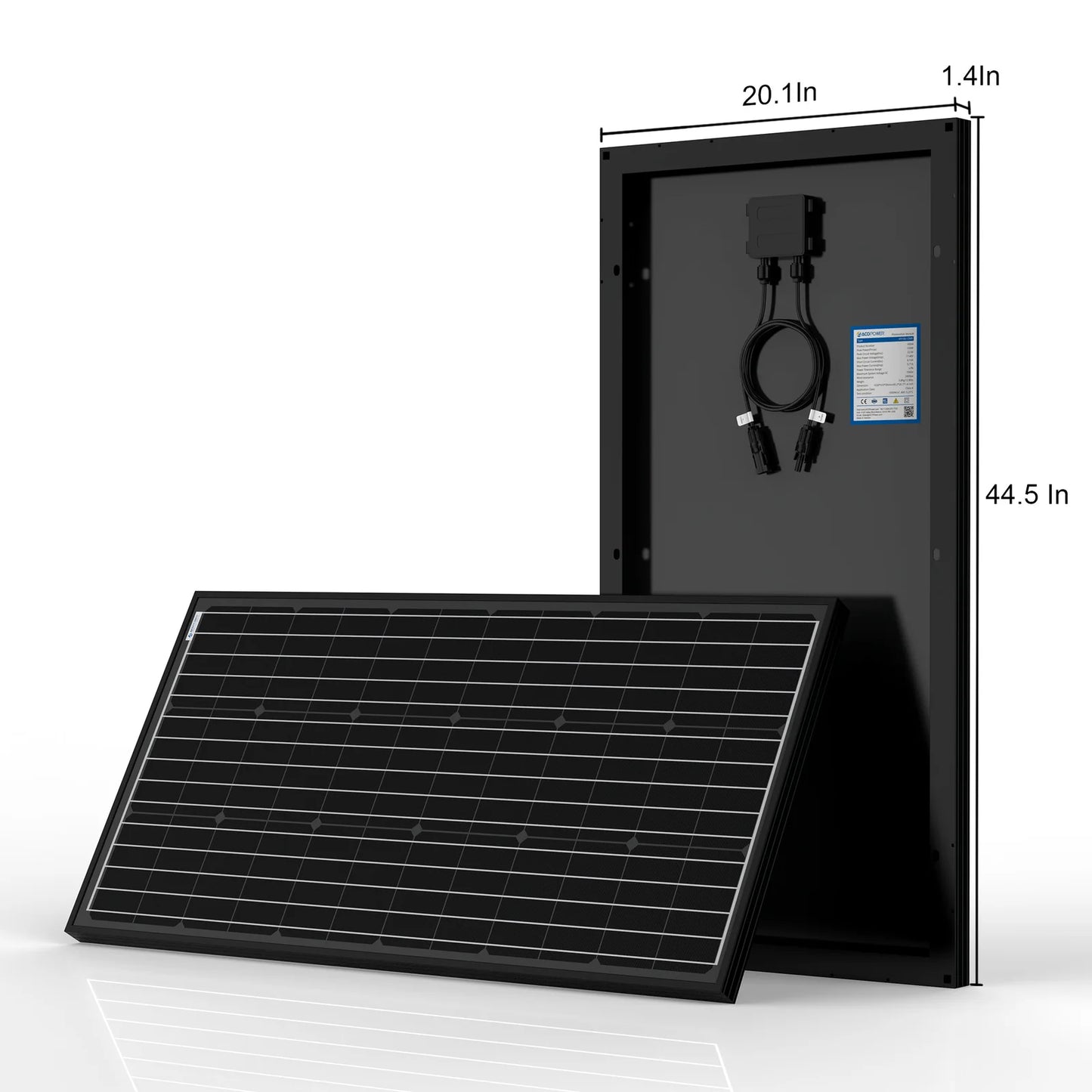 AcoPower 200W Mono RV Solar System HY-100AH1.5KW-200WMB