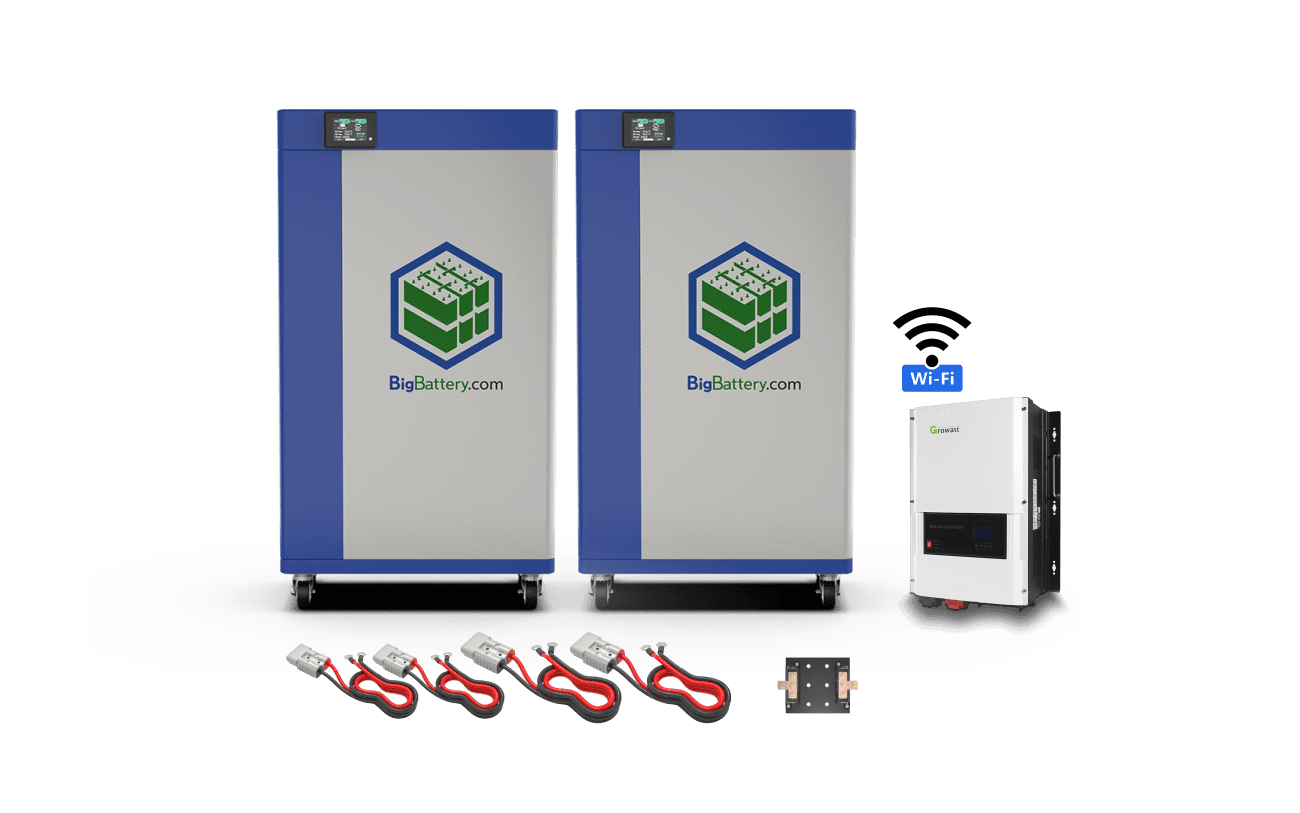 BigBattery 48V 2X KONG ELITE MAX 12K INVERTER KIT – LiFePO4 – 744Ah – 38kWh KIT0893
