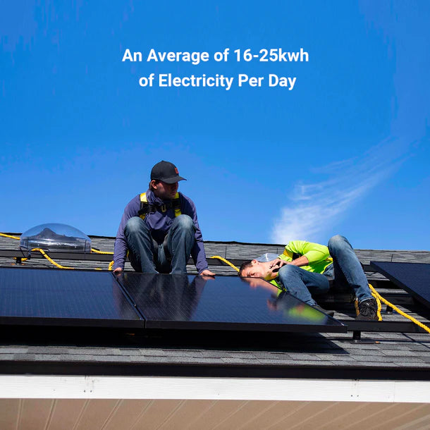 Calpha 4.8kW 25.6kWh Rigid Solar Panel Kits (5kW Inverter) CC2