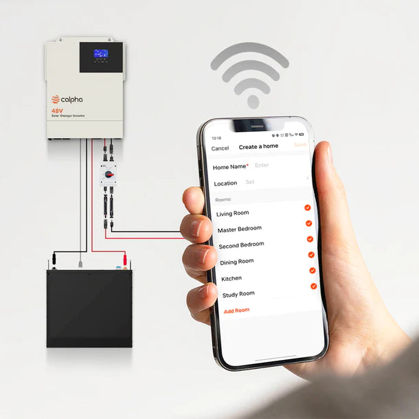 Calpha 5kW Inverter and 40.96kWh Battery CC7