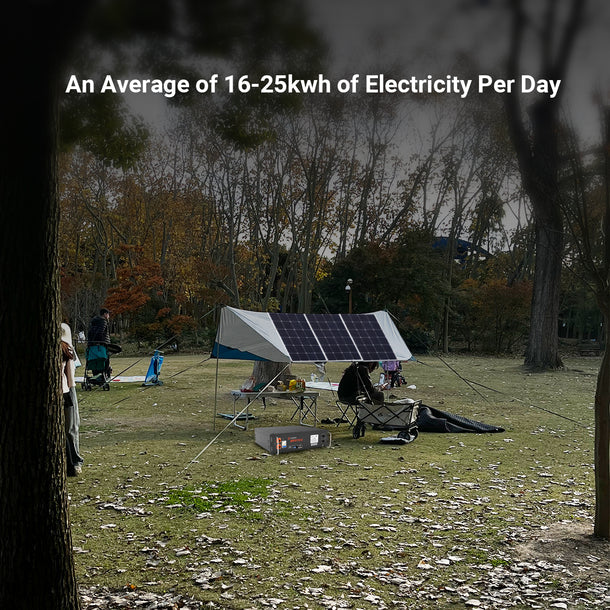 Calpha 4kW 20.48kWh Flexible Solar Panel Kits (5kW Inverter) CC13