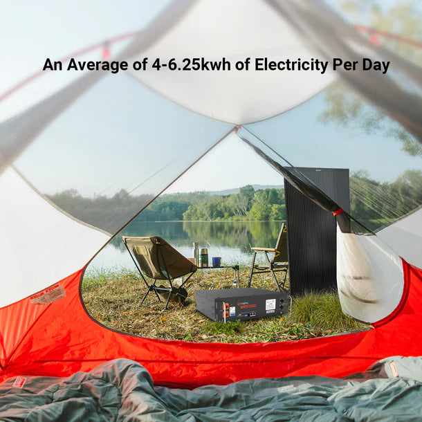 Calpha 1kW 5.12kWh Rigid Solar Panel Kits (5kW Inverter) CC6