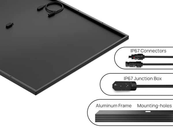 BougeRV 400W 12V 10BB Mono Solar Panel ISE187