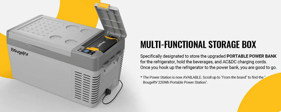 BougeRV CRPRO20 21 Quart 12V Portable Car Fridge Freezer
