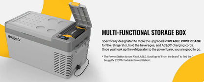 BougeRV CRPRO20 21 Quart 12V Portable Car Fridge Freezer