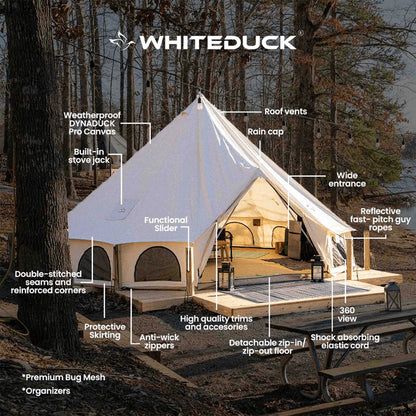 White Duck Outdoors 13' Avalon Bell Tent Water Resistant 810055831395