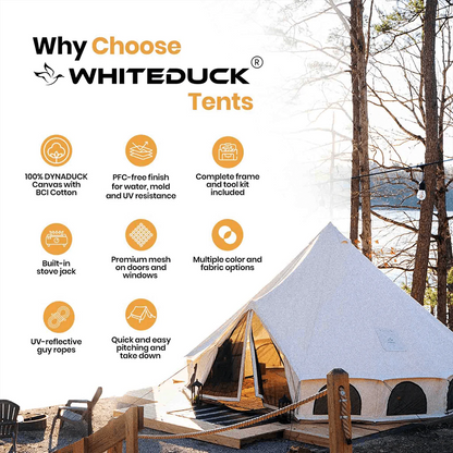 White Duck Outdoors 23' Avalon Bell Tent Water Resistant 810055833795