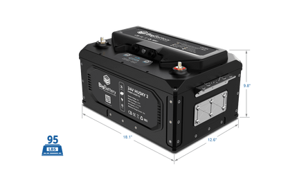 BigBattery 24V HUSKY 2 – LiFePO4 – 200Ah – 5.12kWh FHSKY-24051-G2