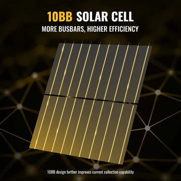 BougeRV 300W 12V 12BB Mono Solar Panel ISE239