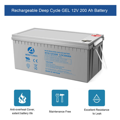 ACOPOWER 800W Mono Black RV Solar System HY-800AH3KW-800WMB