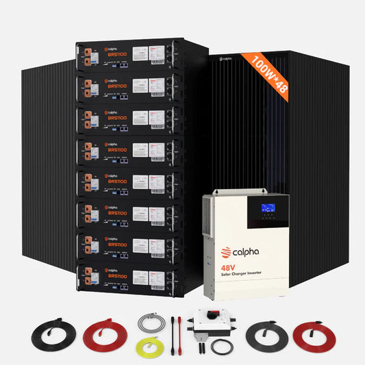Calpha 4.8kW 40.96kWh Rigid Solar Panel Kits (5kW Inverter) CC1