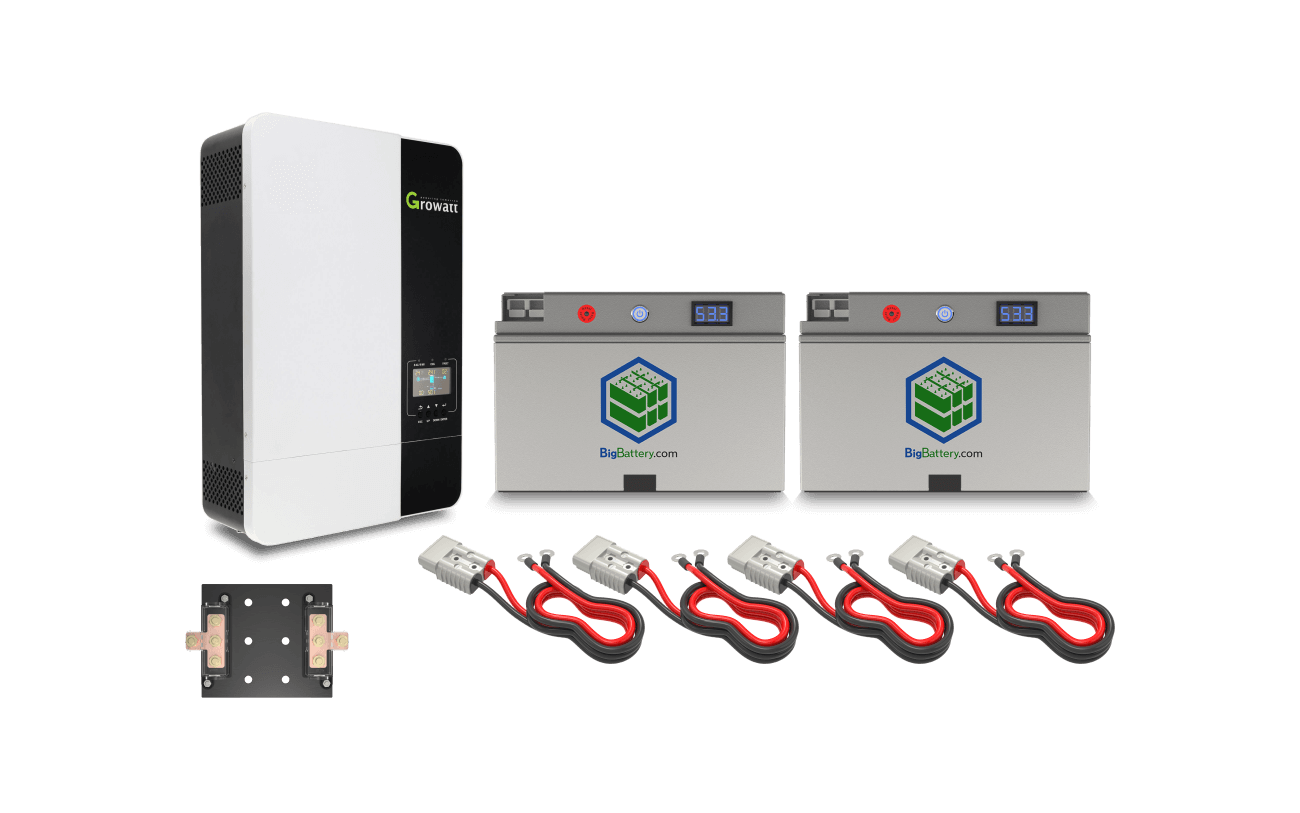 BigBattery 48V 2X FALCON ELITE INVERTER KIT – LiFePO4 – 122Ah – 6.2kWh KIT0900