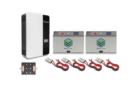 BigBattery 48V 2X FALCON ELITE INVERTER KIT – LiFePO4 – 122Ah – 6.2kWh KIT0900
