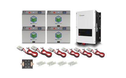 BigBattery 48V 4X FALCON ELITE INVERTER KIT – LiFePO4 – 244Ah – 12.4kWh KIT0925