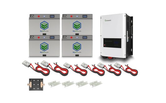 BigBattery 48V 4X FALCON ELITE INVERTER KIT – LiFePO4 – 244Ah – 12.4kWh KIT0925