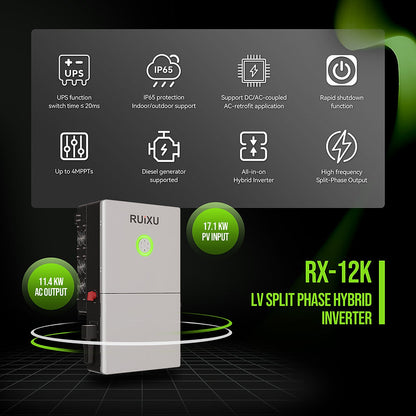 RUiXU Split Phase Hybrid Inverter | RX-12K