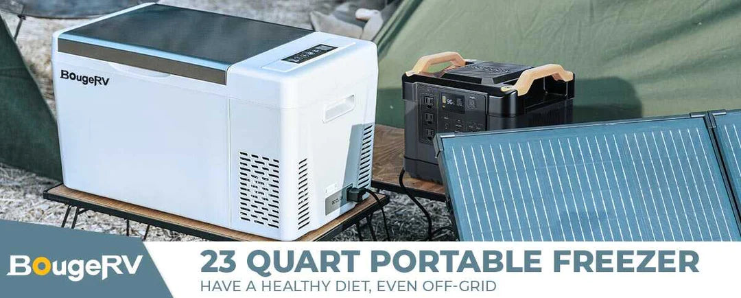 BougeRV 12V 23 Quart Portable Fridge For Travel