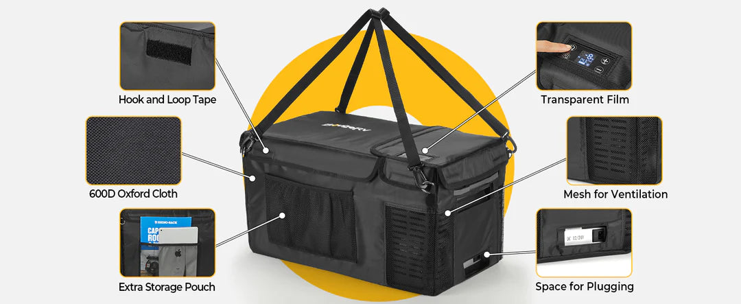 BougeRV CRPRO20 21 Quart Portable Fridge Cover E0403-02001