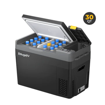 BougeRV CRPRO30 30 Quart 12V Portable Car Fridge Freezer