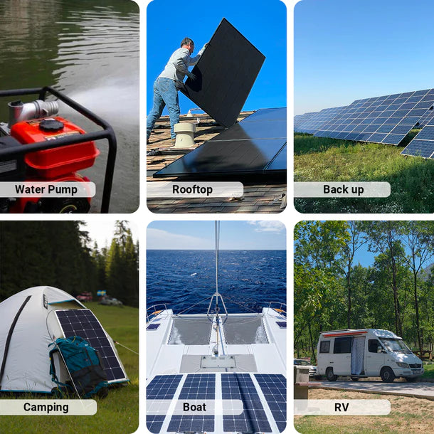Calpha 1kW 5.12kWh Flexible Solar Panel Kit (5kW Inverter) CC12