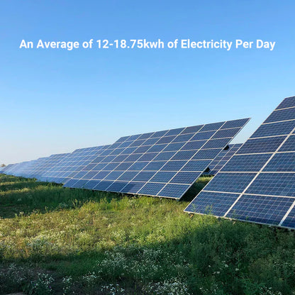 Calpha 3kW 15.36kWh Flexible Solar Panel Kits (5kW Inverter) CC16