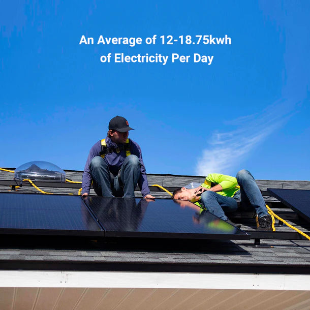 Calpha 3kW 15.36kWh Rigid Solar Panel Kits (5kW Inverter) CC4