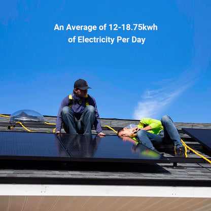 Calpha 3kW 15.36kWh Rigid Solar Panel Kits (5kW Inverter) CC4