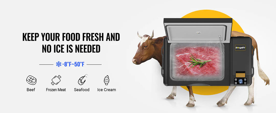 BougeRV CRPRO30 VIP Upgraded 30 Quart Portable Refrigerator