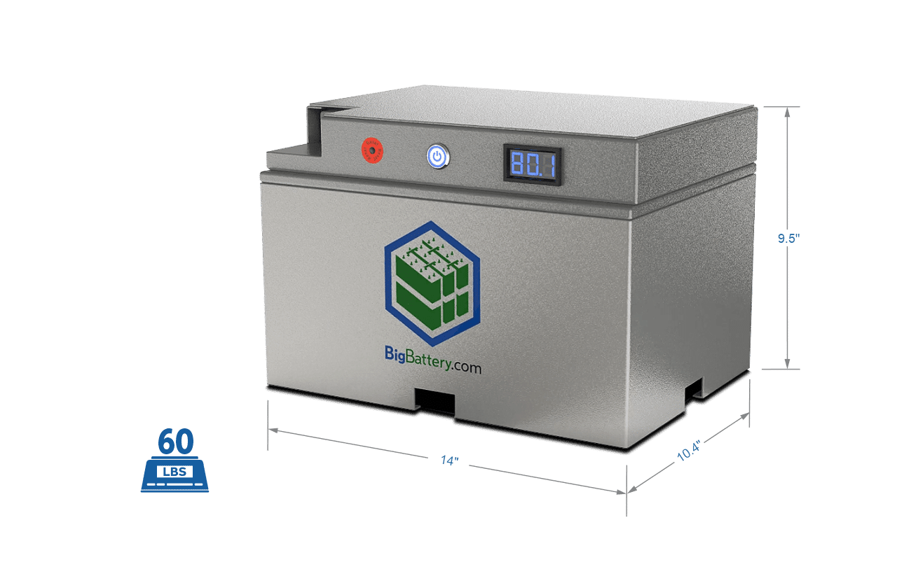 BigBattery 48V 2X FALCON ELITE INVERTER KIT – LiFePO4 – 122Ah – 6.2kWh KIT0900