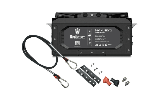 BigBattery 24V HUSKY 2 – LiFePO4 – 200Ah – 5.12kWh FHSKY-24051-G2