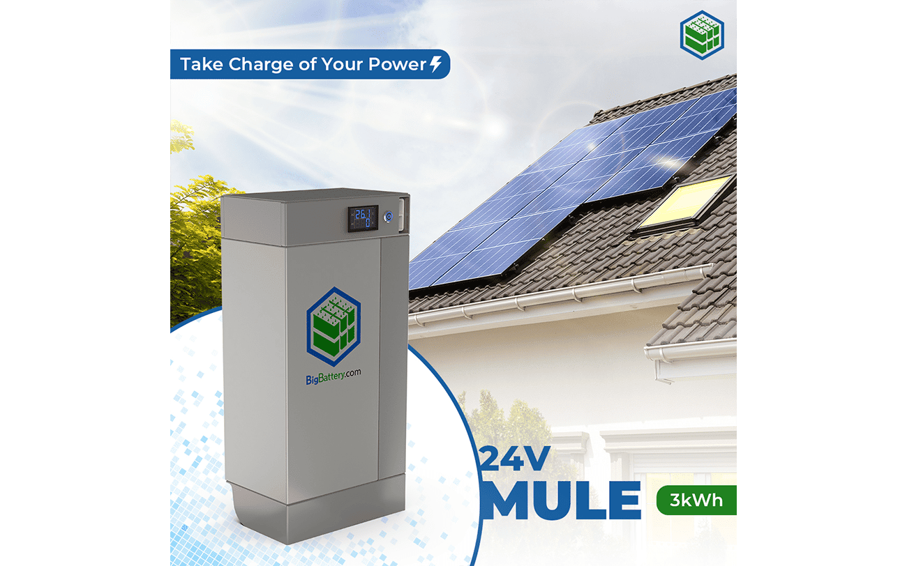 BigBattery 24V 3x MULE – LiFePO4 – 360Ah – 9kWh KIT0906
